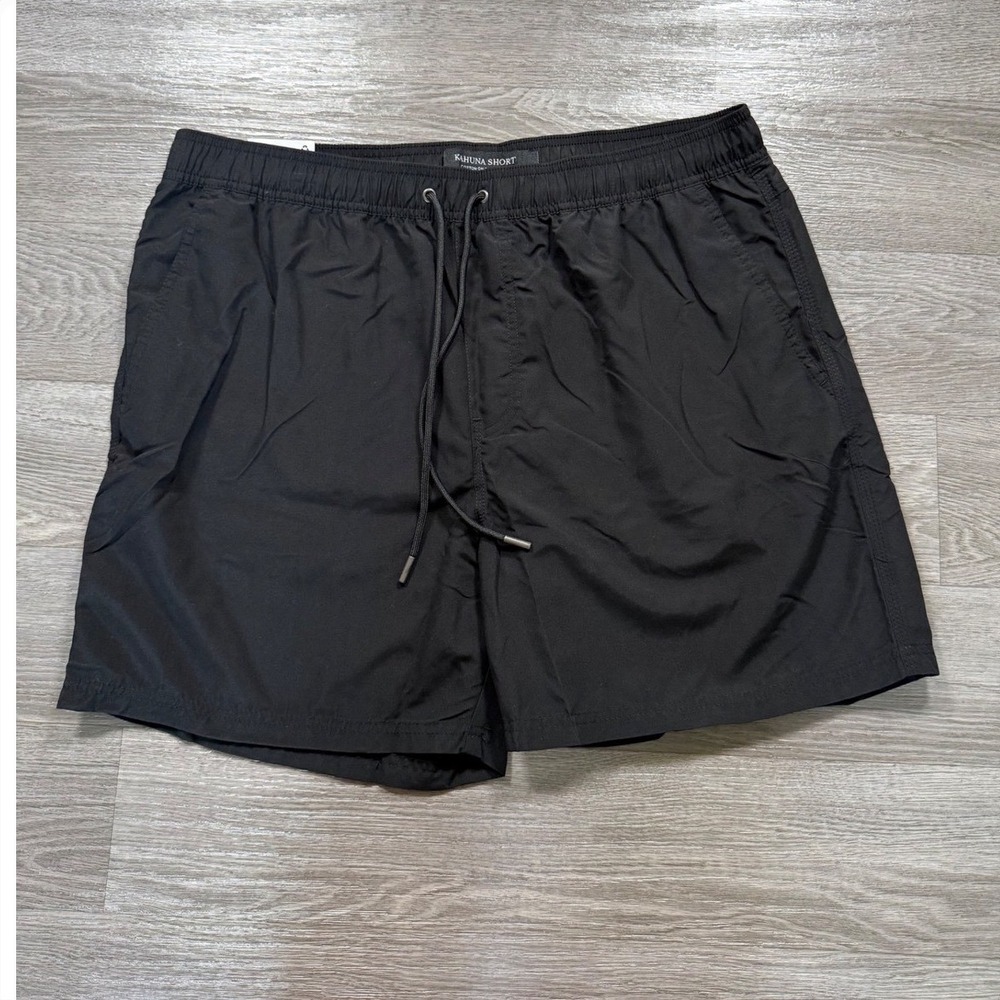 Cotton On Kahuna Shorts Mens XL‎ Black Recycled Polyester Board Shorts NWT
